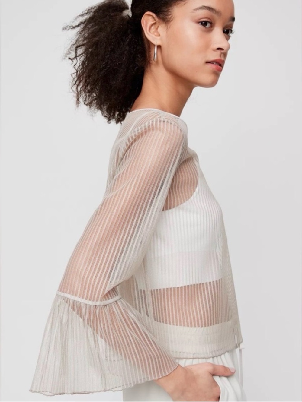 Aritzia Sheer Humbert Blouse